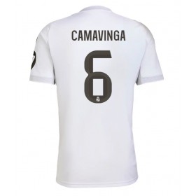 Pánské fotbalový oblečení Real Madrid Eduardo Camavinga #6 Domácí košile 2025-26 Krátkým Rukávem